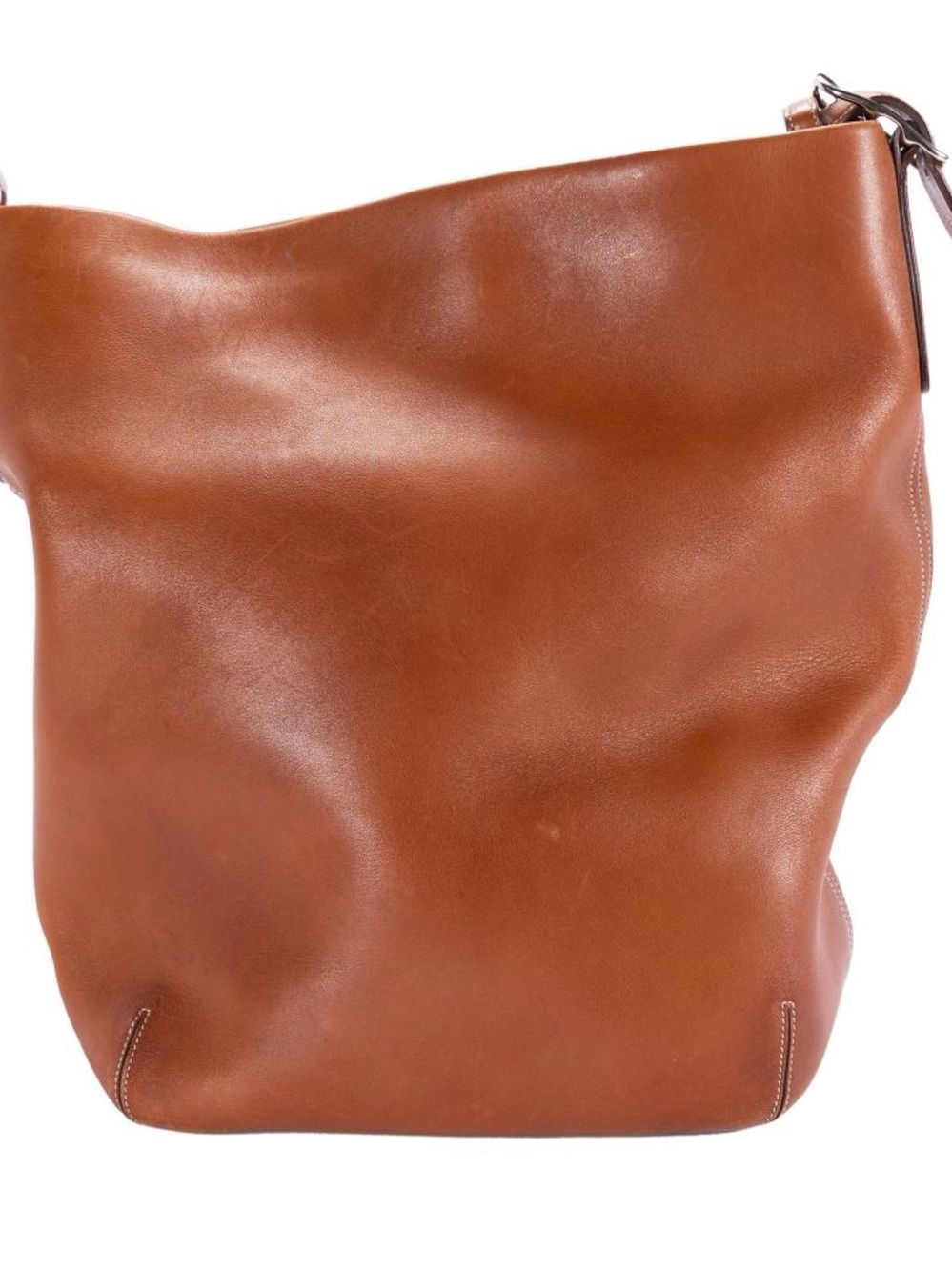 Vintage Coach Camel Leather Hobo Bucket Bag Shoulder Purse Brown 9183 Y2K Rare